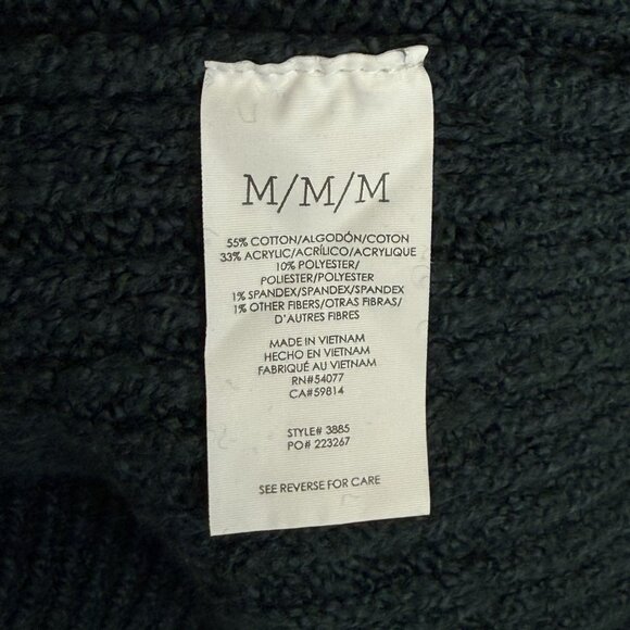 Cabi #3885 Tryst Pullover Dark Teal Cowl Neck Sweater, M - Picture 7 of 7